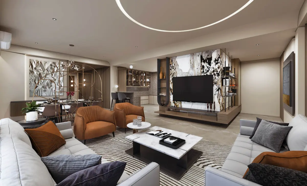 4BHK Luxury Interior Design Project – The EMPIIREAN, Ahmedabad